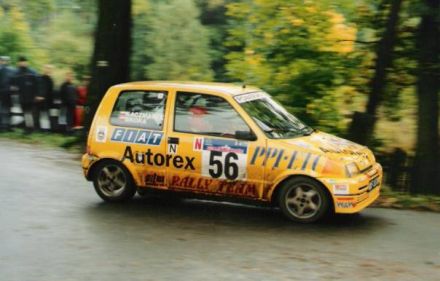 Jacek Sikora i Marek Kaczmarek - Fiat Cinquecento Sporting.